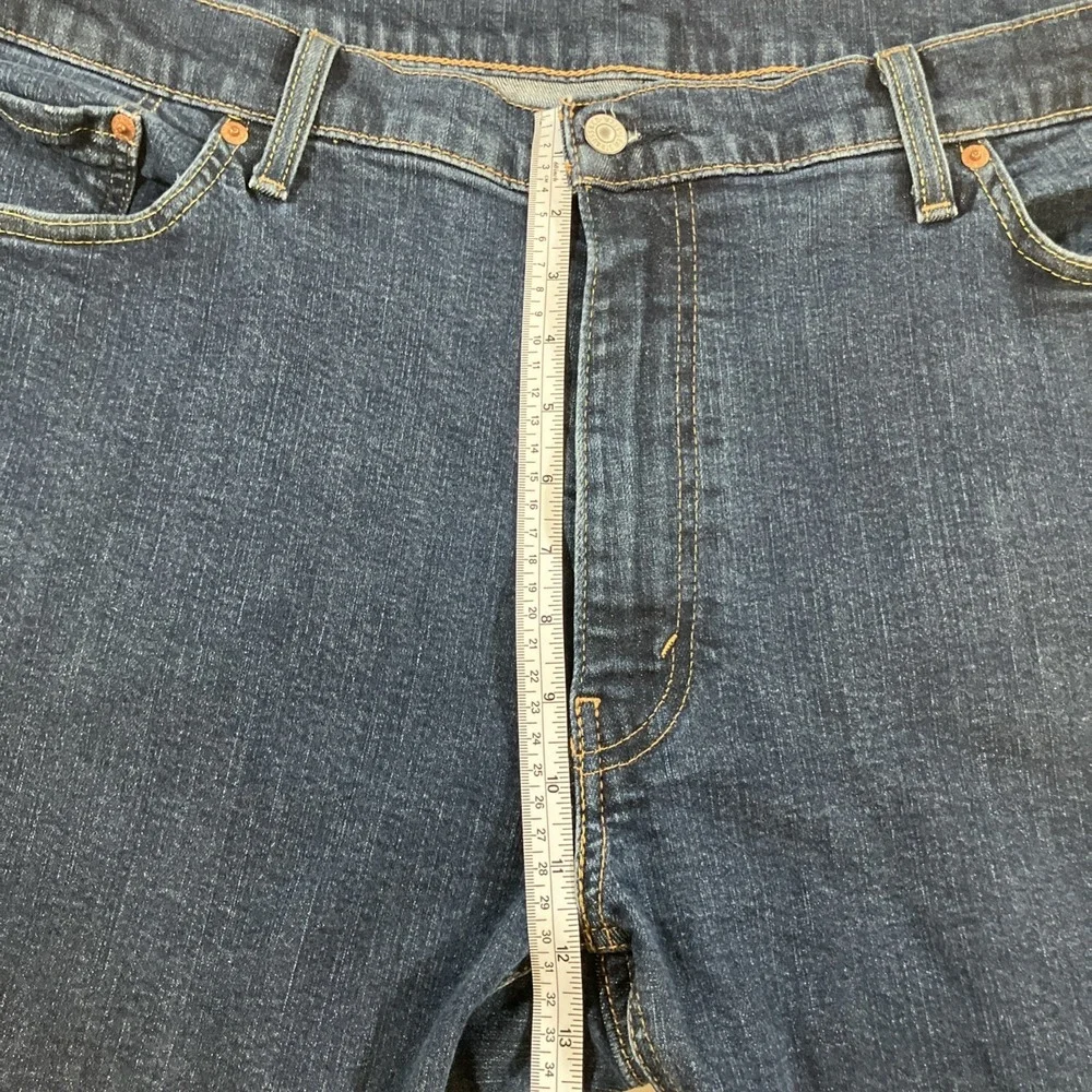 Levi's 541 Athletic Taper Fit Men's 46X32 Jeans Dark Wash Stretch